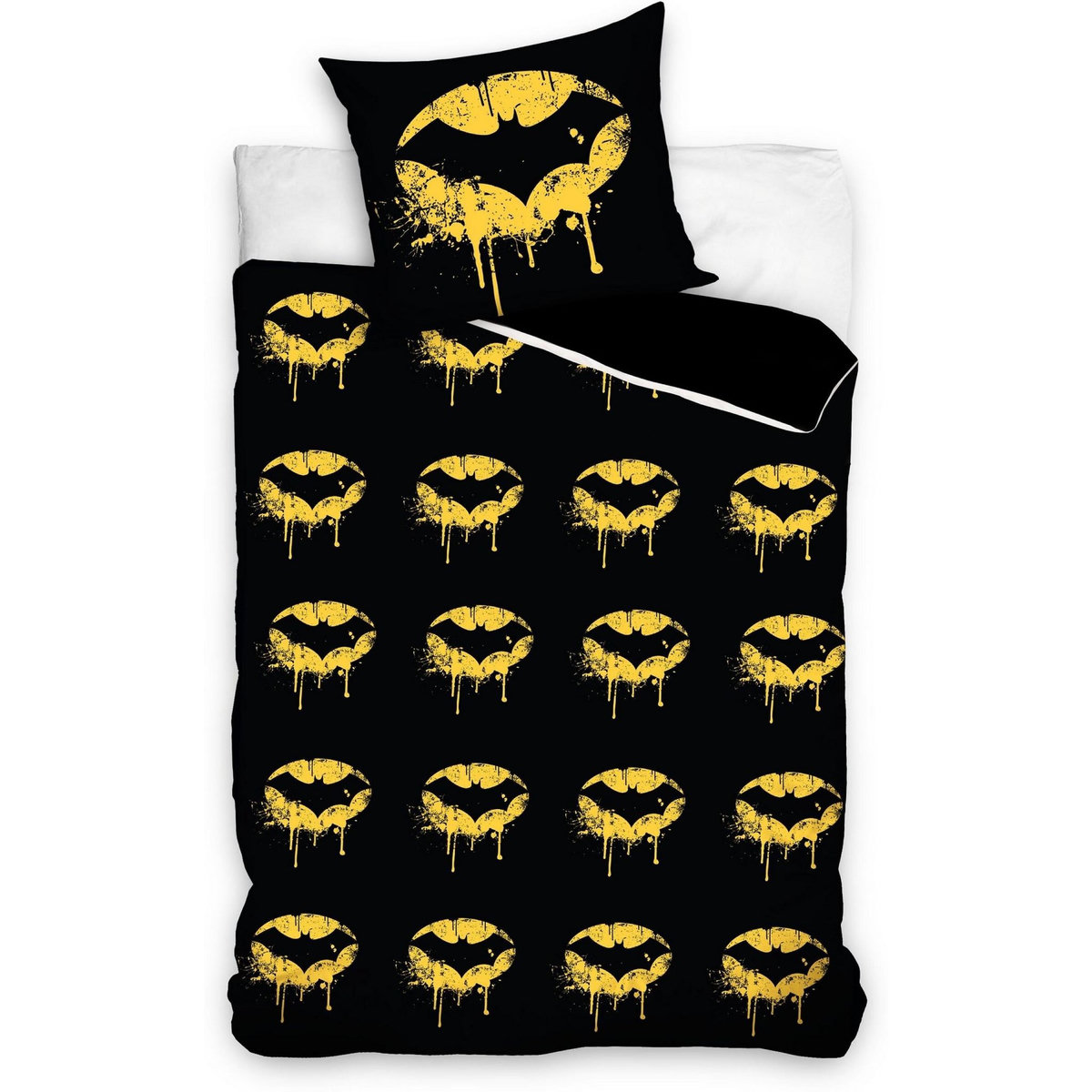 Home collection Parure housse de couette 140x200cm 100%coton 57fils batman