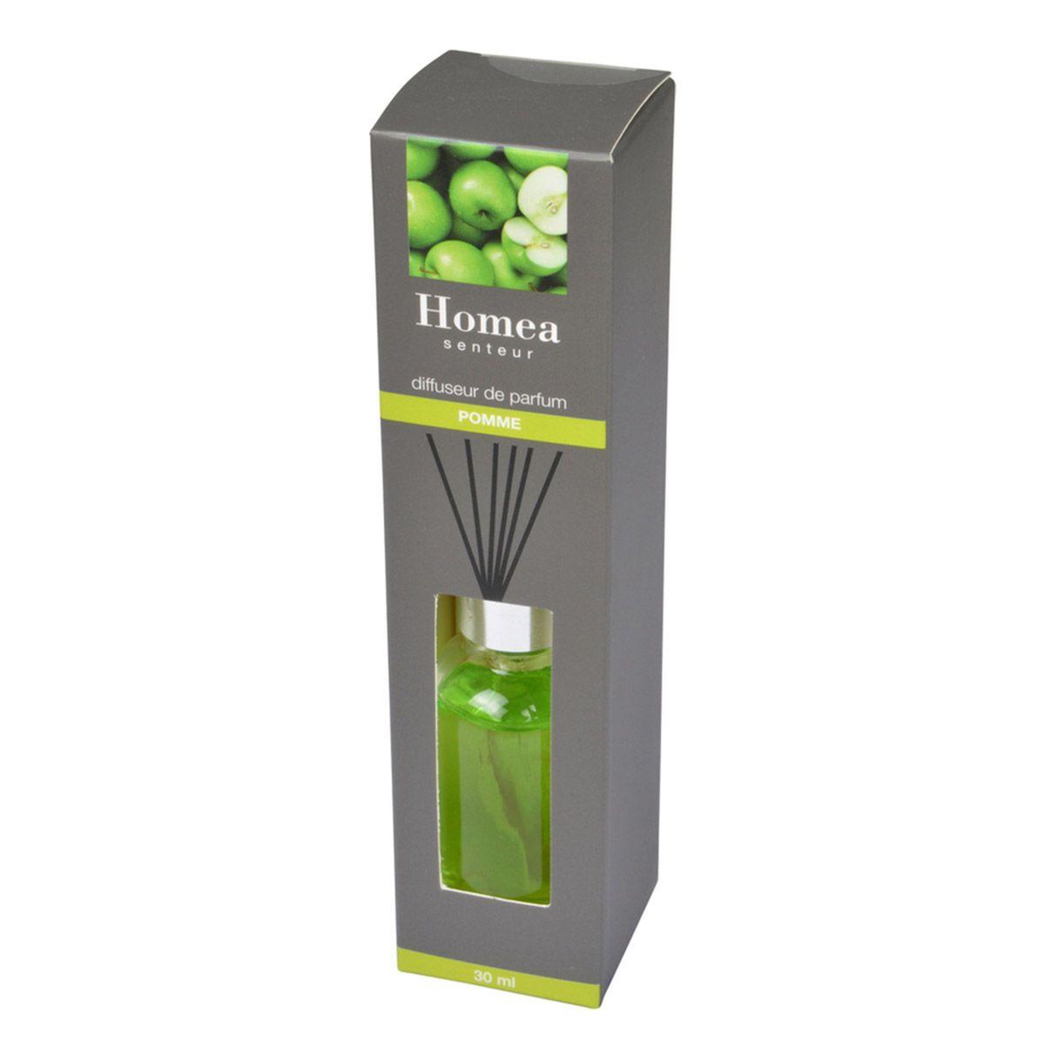 Voir la diapositive 2 : HOMEA Diffuseur de parfum  flacon  30ml pomme