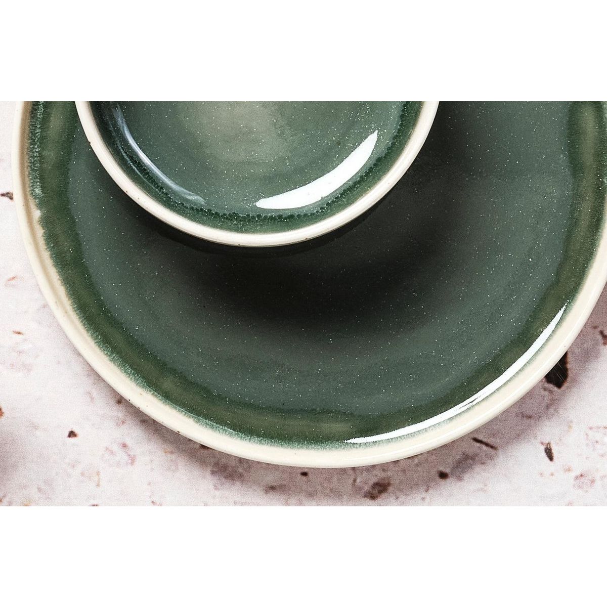 BJORN Assiette OXYGEN Ø21,5cm - 6 pièces - Vert de gris