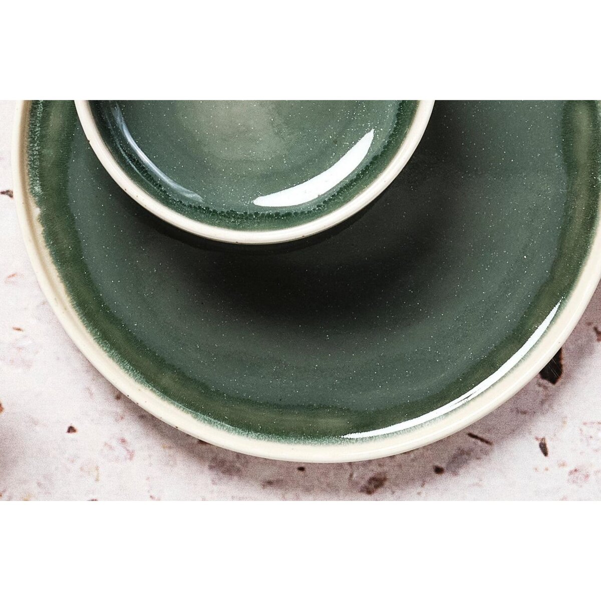 BJORN Assiette OXYGEN Ø21,5cm - 6 pièces - Vert de gris