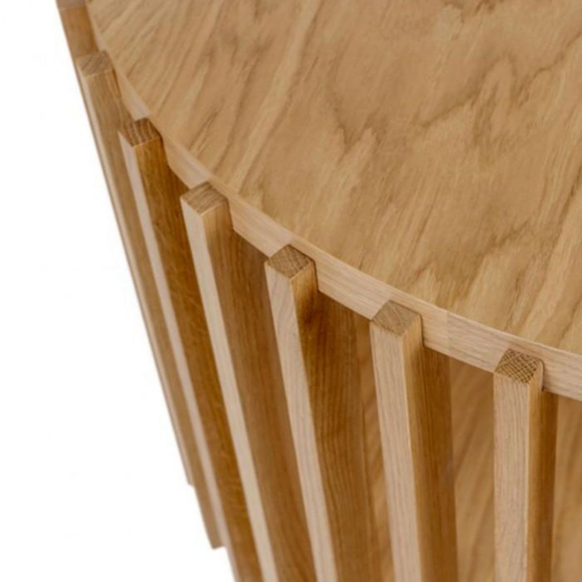 Paris Prix Table Basse Ronde Design  Drume  83cm Chêne