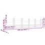 Voir la diapositive 6 : VIDAXL Panier de gabion en forme de U avec 6 poteaux Fer 620x20x150 cm