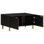 Voir la diapositive 2 : VIDAXL Table basse Noir 80x50x40 cm Bois d'ingenierie