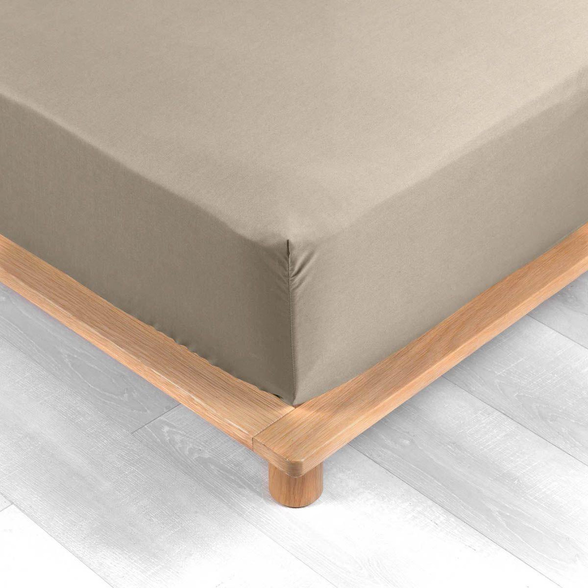 Voir la diapositive 2 : Douceur d'Intérieur Drap housse  percaline  140x190cm sable