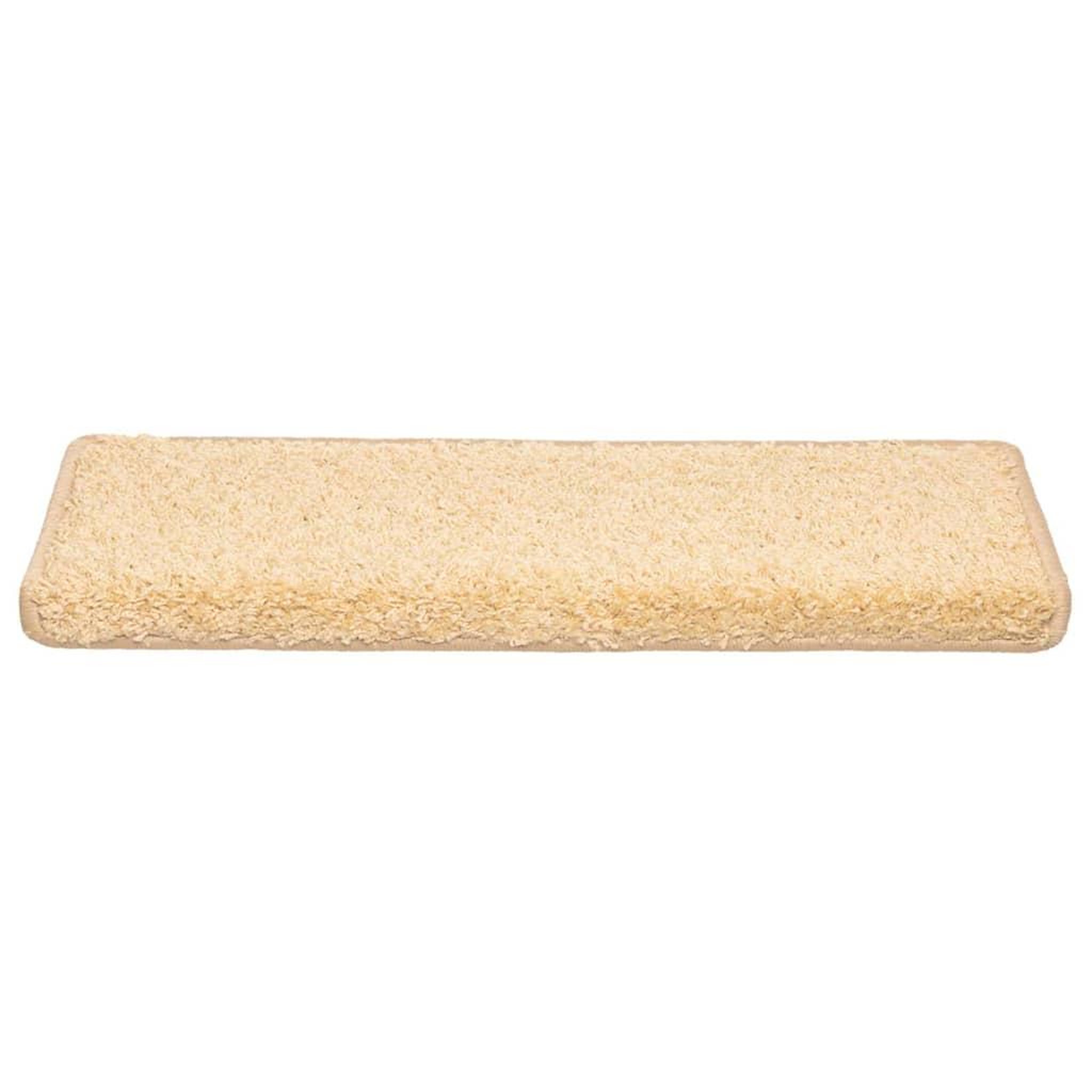Voir la diapositive 3 : VIDAXL Tapis d'escalier 20 pcs 65x21x4 cm creme