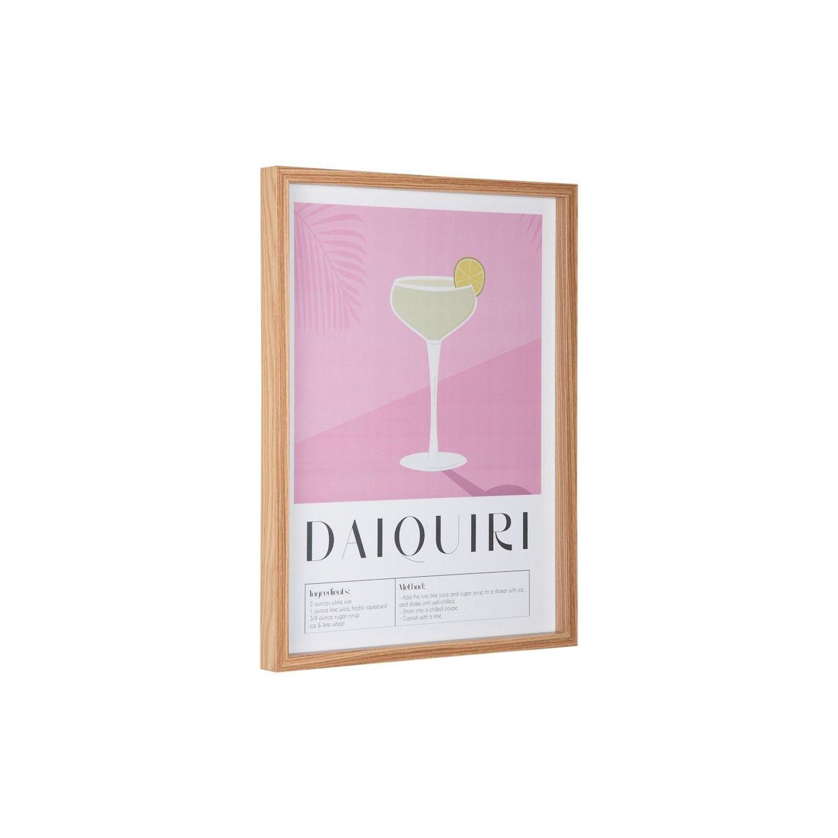 PRESENT TIME Affiche encadrée COCKTAIL