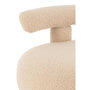 Voir la diapositive 5 : Paris Prix Pouf Bouclette Avec Dossier  Teddy  52cm Beige
