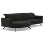Voir la diapositive 2 : LISA DESIGN Terry - canapé d'angle gauche 4 places avec têtières réglables en tissu texturé