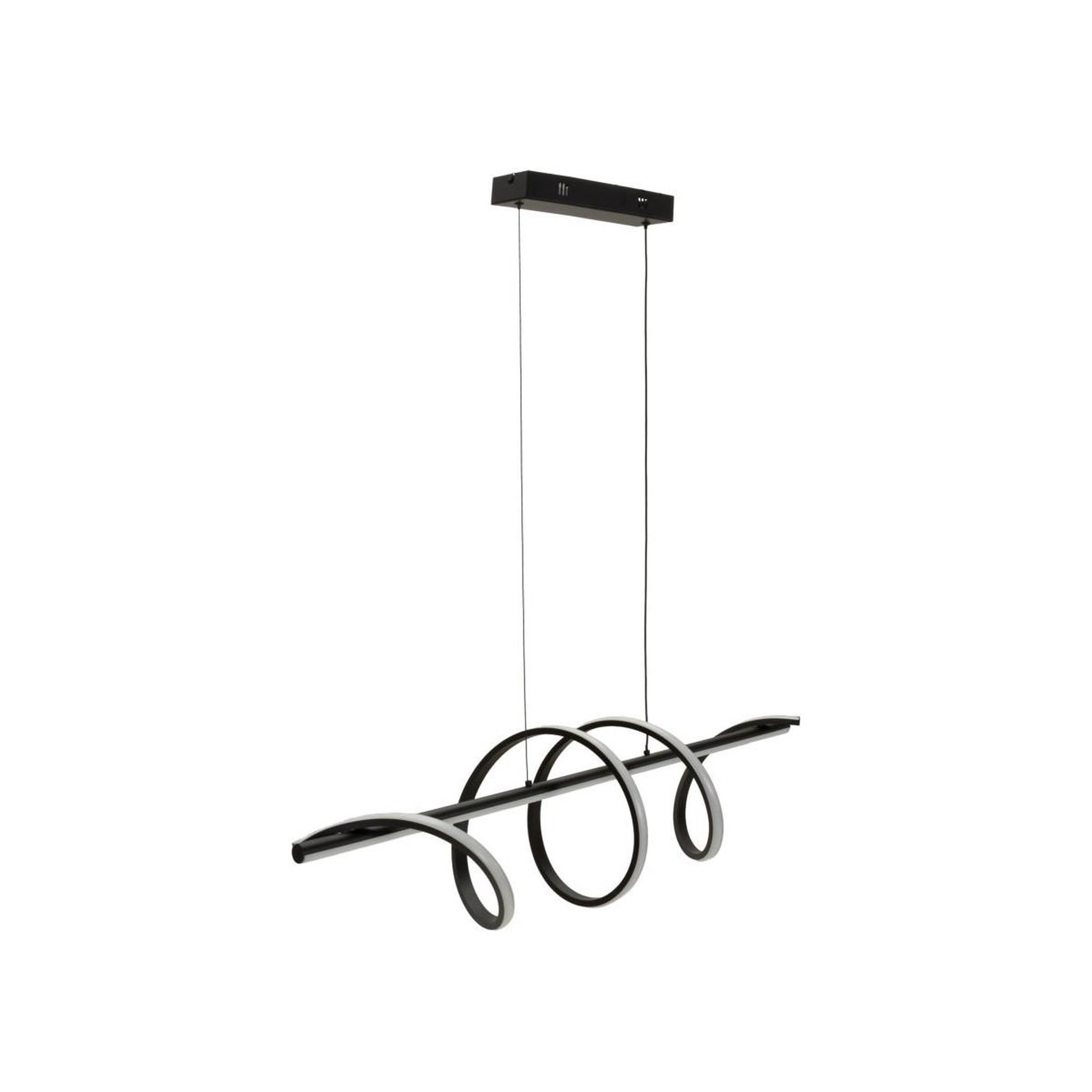 Voir la diapositive 3 : Paris Prix Suspension led  spiral  101cm noir