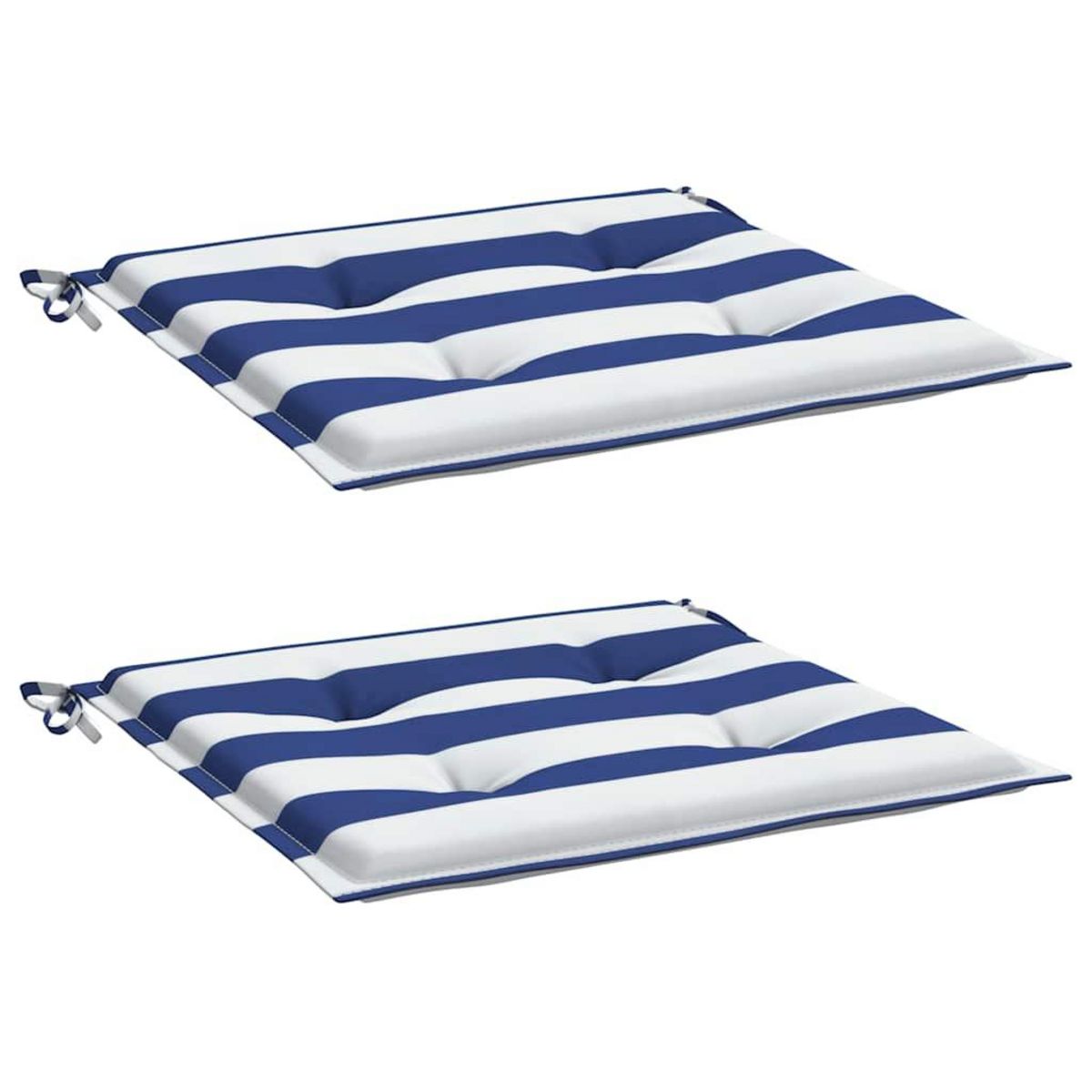 VIDAXL Coussins de chaise de jardin lot de 2 50x50x3 cm tissu