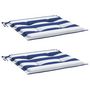 Voir la diapositive 3 : VIDAXL Coussins de chaise de jardin lot de 2 50x50x3 cm tissu