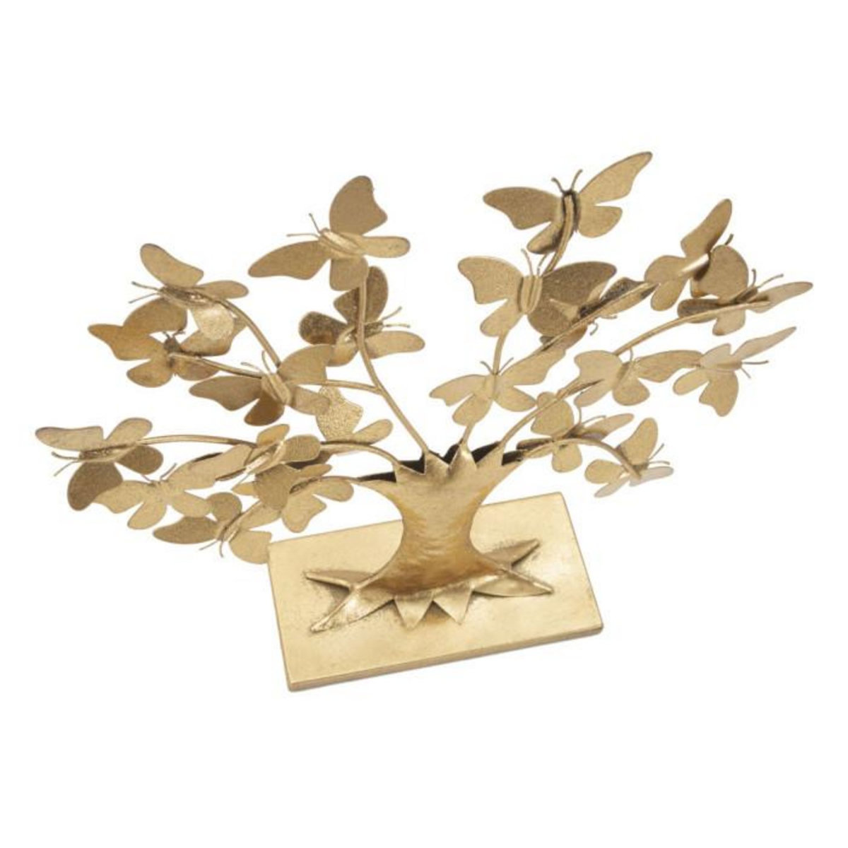Paris Prix Arbre Déco en Métal  Papillons  31cm Or