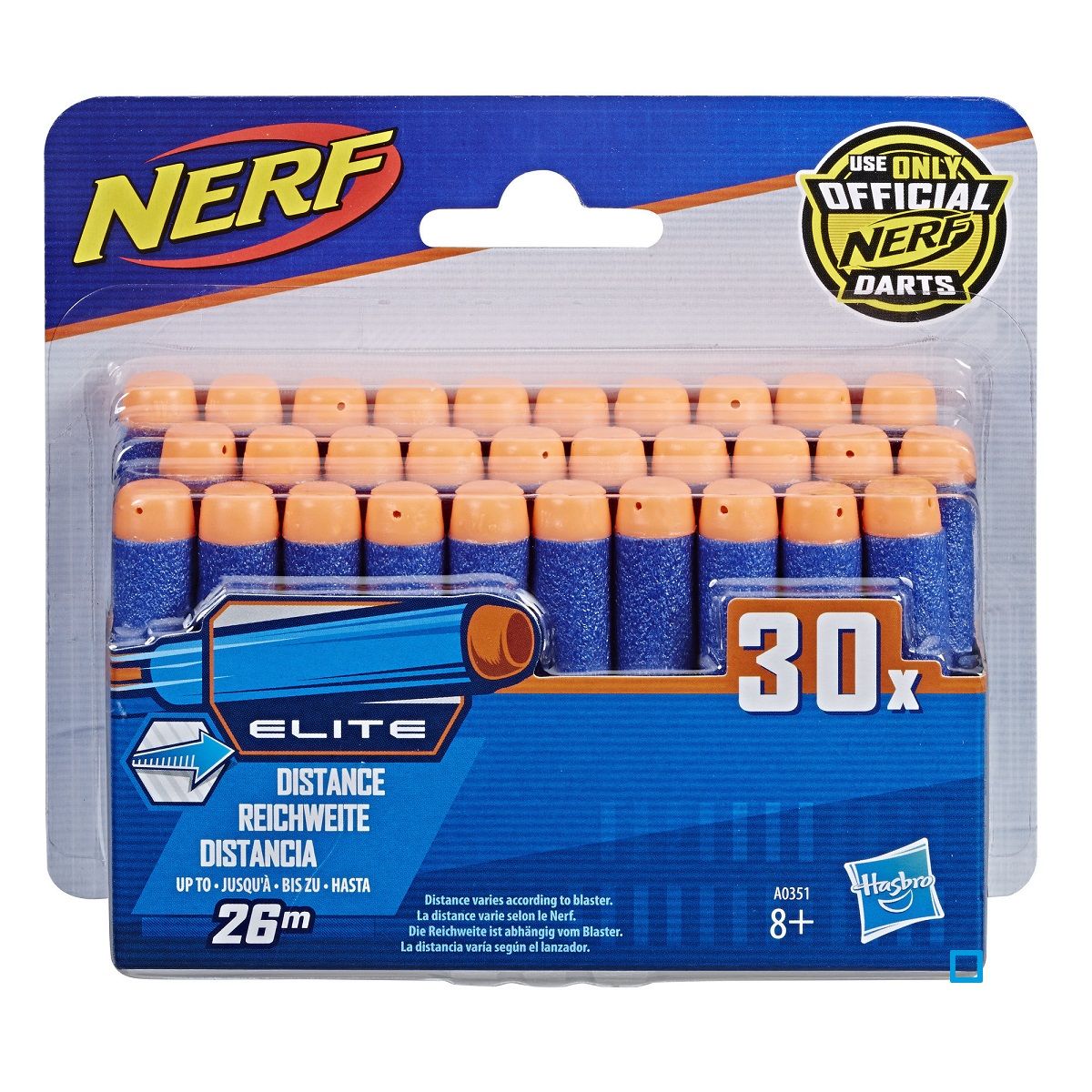 HASBRO Pack de 30 flechettes - Nerf 