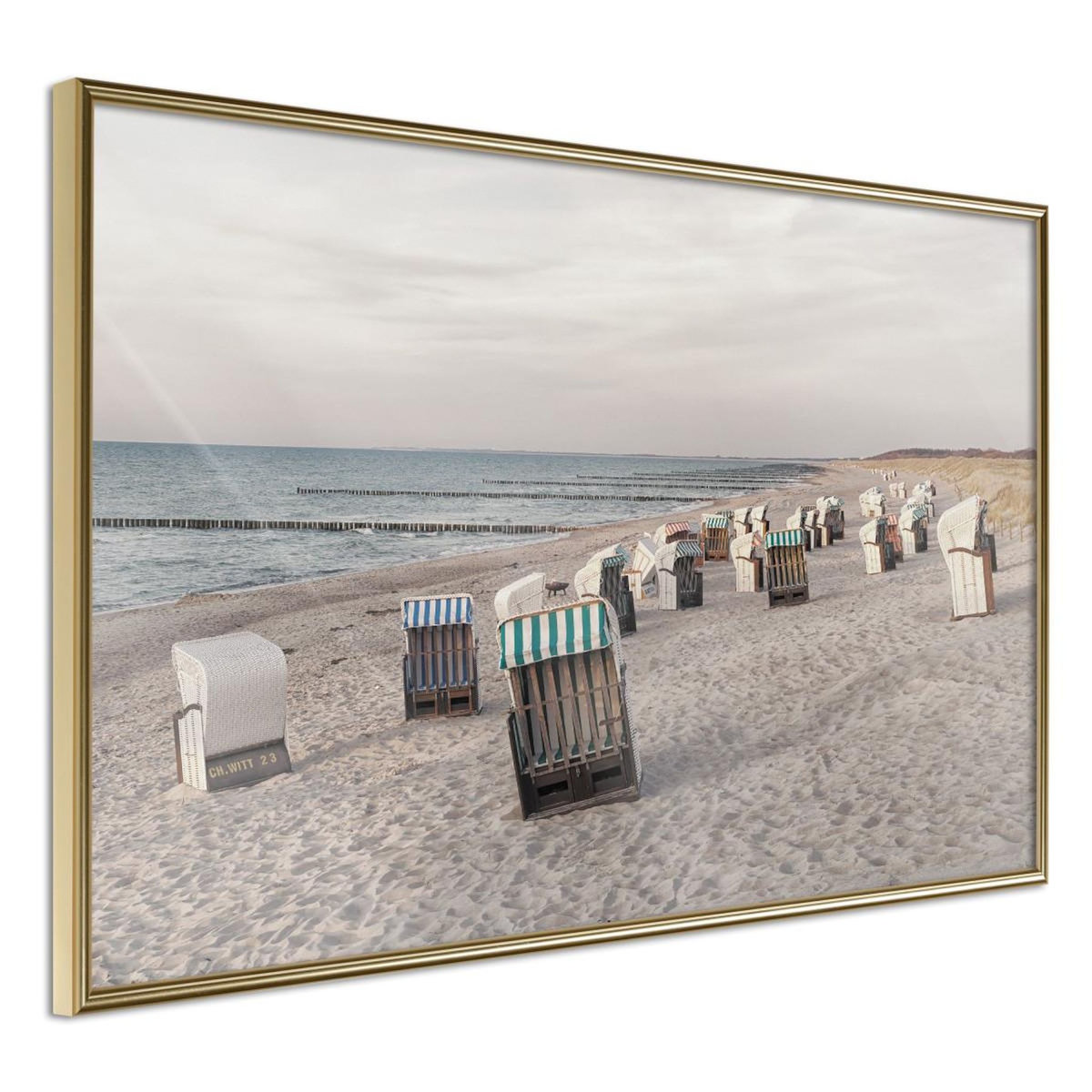 Paris Prix Affiche Murale Encadrée  Baltic Beach Chairs