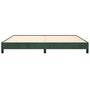 Voir la diapositive 5 : VIDAXL Cadre de lit sans matelas vert fonce 200x200 cm velours