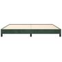 Voir la diapositive 5 : VIDAXL Cadre de lit sans matelas vert fonce 200x200 cm velours