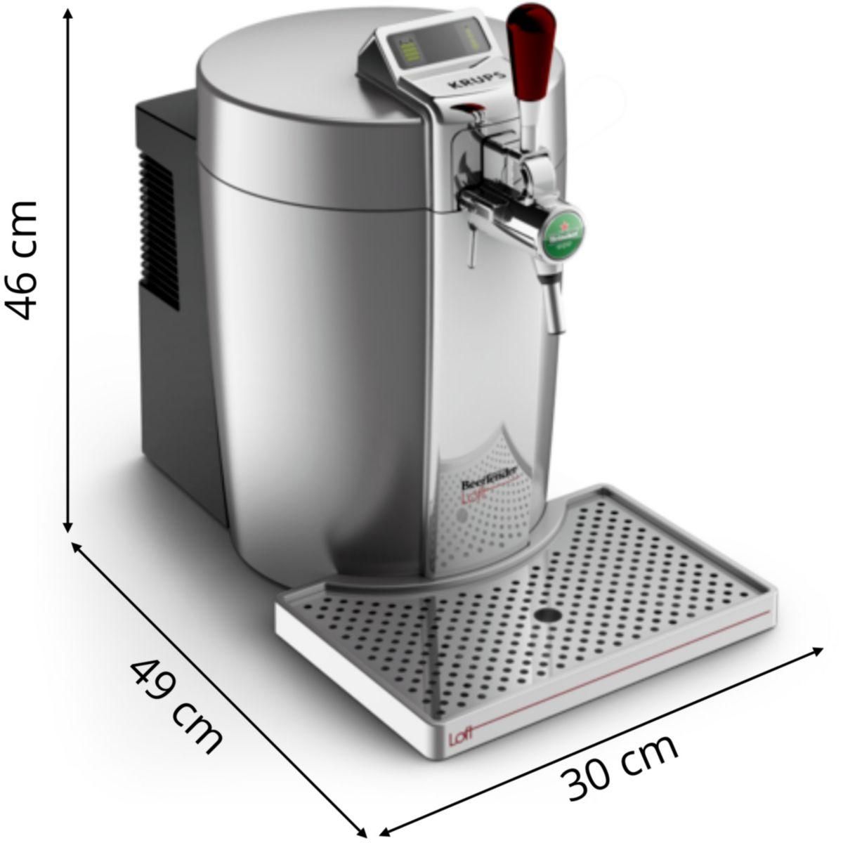 KRUPS Tireuse à bière VB700E Beertender Loft Silver