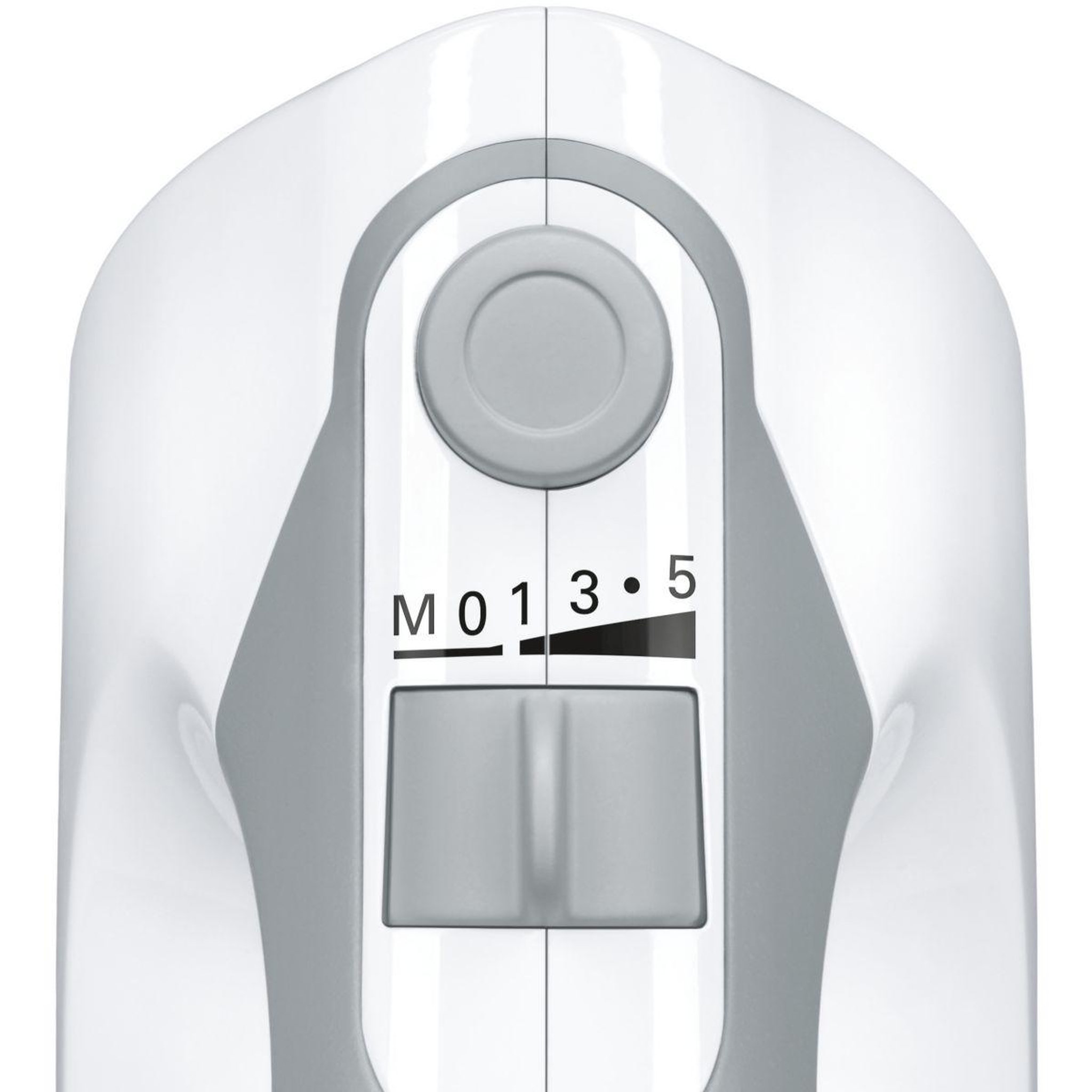Voir la diapositive 4 : BOSCH Batteur Blanc/Gris MFQ36440
