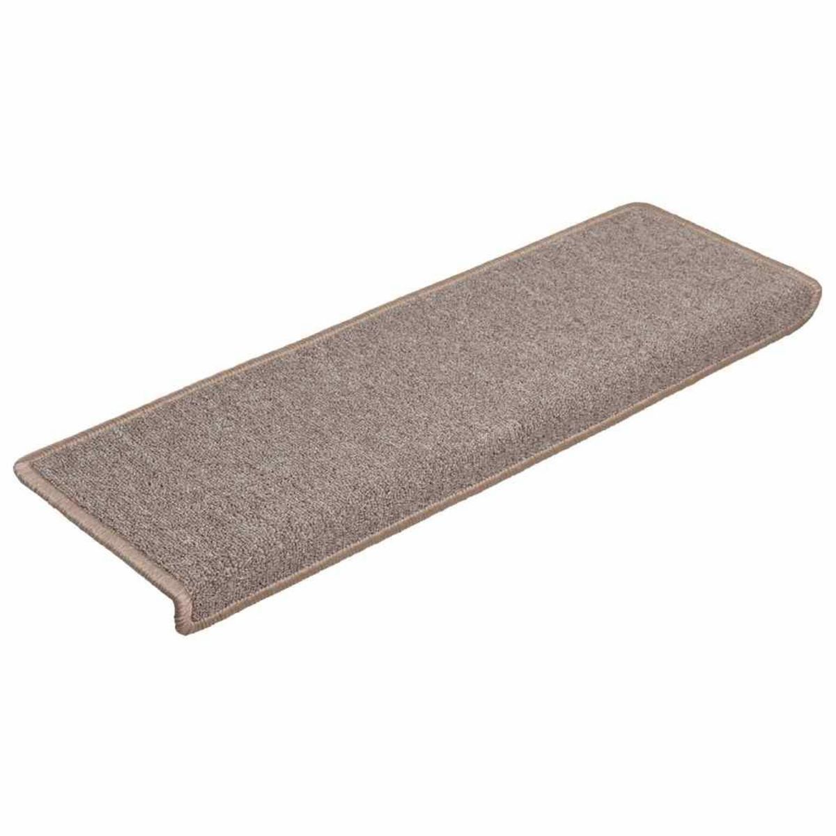 VIDAXL Tapis d'escalier 30 pcs 65x21x4 cm Marron clair