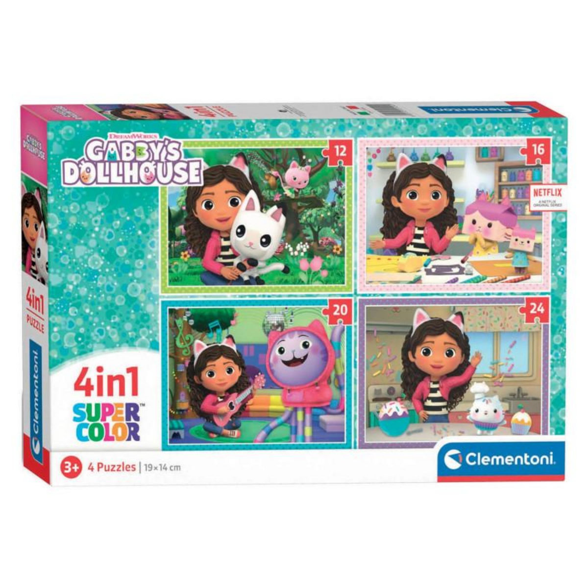 CLEMENTONI Clementoni 4in1 Puzzle Gabby's Dollhouse 21524