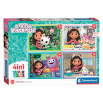CLEMENTONI Clementoni 4in1 Puzzle Gabby's Dollhouse 21524