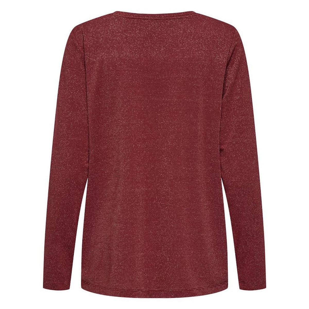 Only T-shirt Bordeaux Femme Only Harly ML