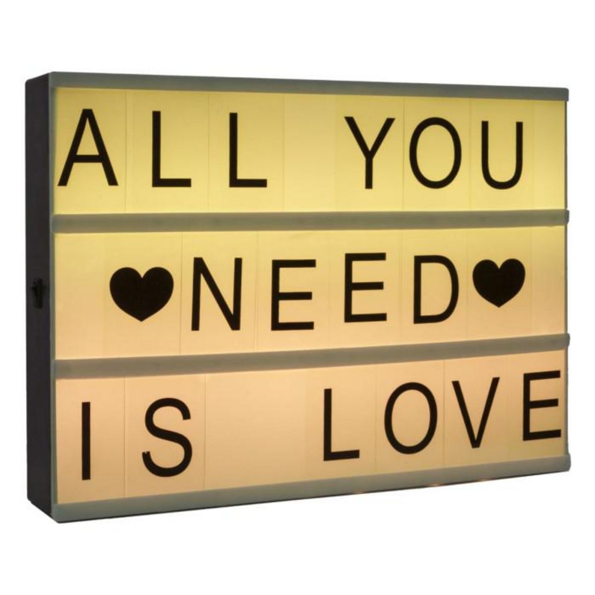 ATMOSPHERA Boîte à Message Lumineuse Multicolore  Cinéma  30cm Noir