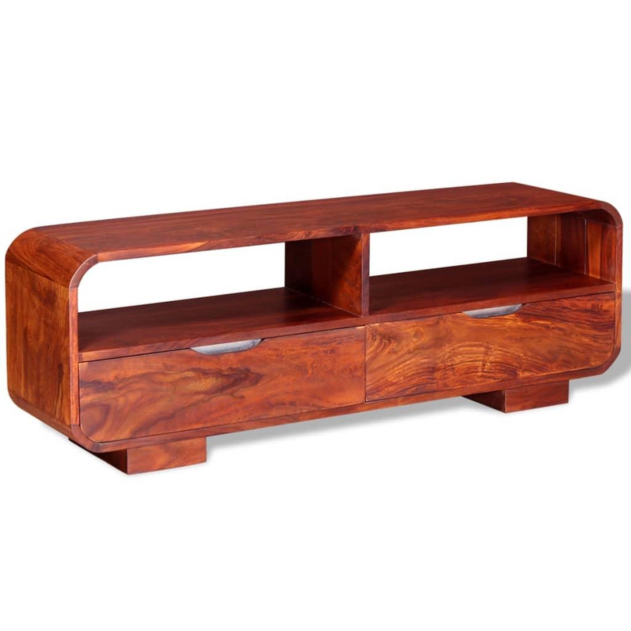 Voir la diapositive 5 : VIDAXL Meuble TV Bois massif 116x30x40 cm