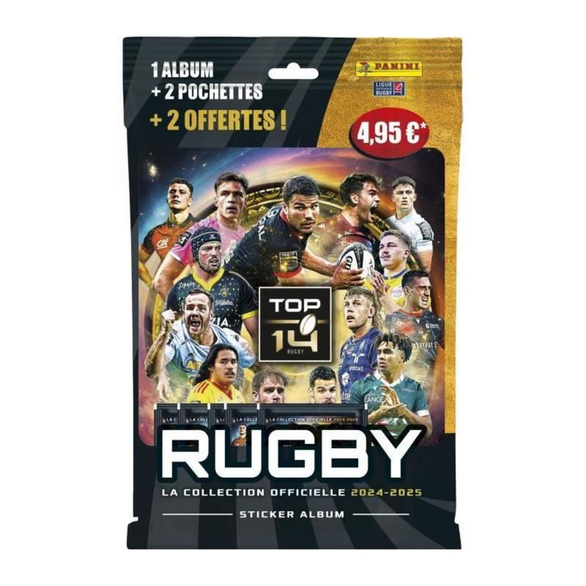 Panini Starter Pack - PANINI - Rugby Top 14 2024-2025 - Album - 2 pochettes - 2 offertes