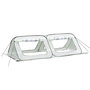 Voir la diapositive 1 : OUTSUNNY Mini serre pop-up de jardin - serre à tomates - 4 fenêtres + 4 portes zippées enroulable - dim. 2,4L x 1,2l x 0,75H m - sac transport inclus - PE blanc vert