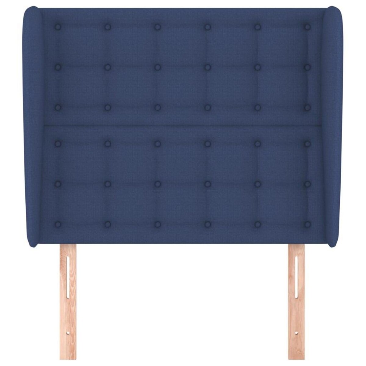 VIDAXL Tete de lit avec oreilles Bleu 83x23x118/128 cm Tissu