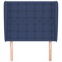 Voir la diapositive 3 : VIDAXL Tete de lit avec oreilles Bleu 83x23x118/128 cm Tissu