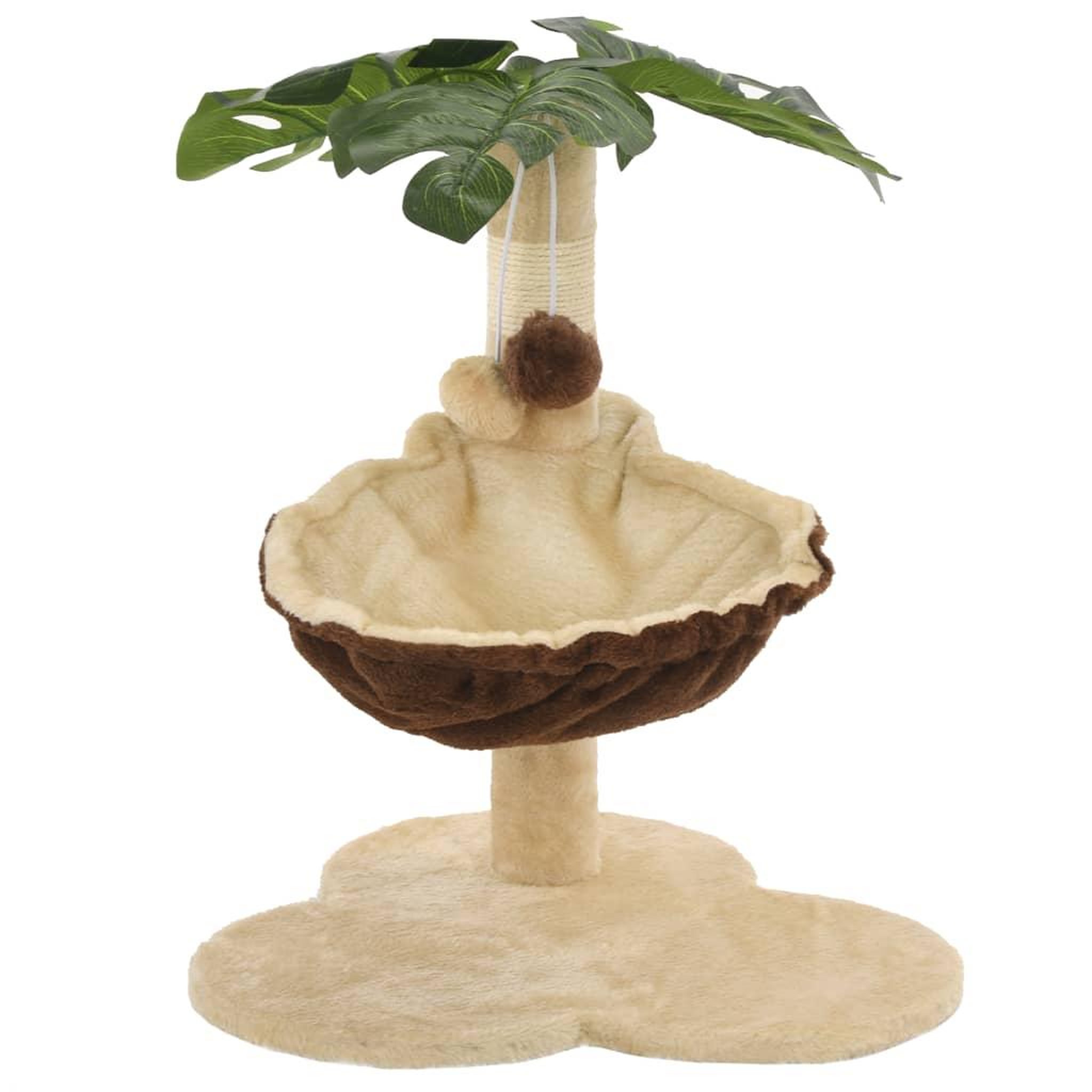 Voir la diapositive 3 : VIDAXL Arbre a chat avec griffoir en sisal 50 cm beige et marron