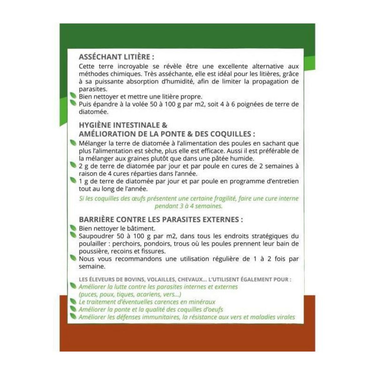 TERRA NOSTRA TERRA NOSTRA Terre de diatomee Speciale Basse Cour - Qualite Alimentaire - Poudreuse 300 g