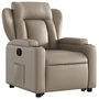 Voir la diapositive 4 : VIDAXL Fauteuil inclinable Cappuccino Similicuir