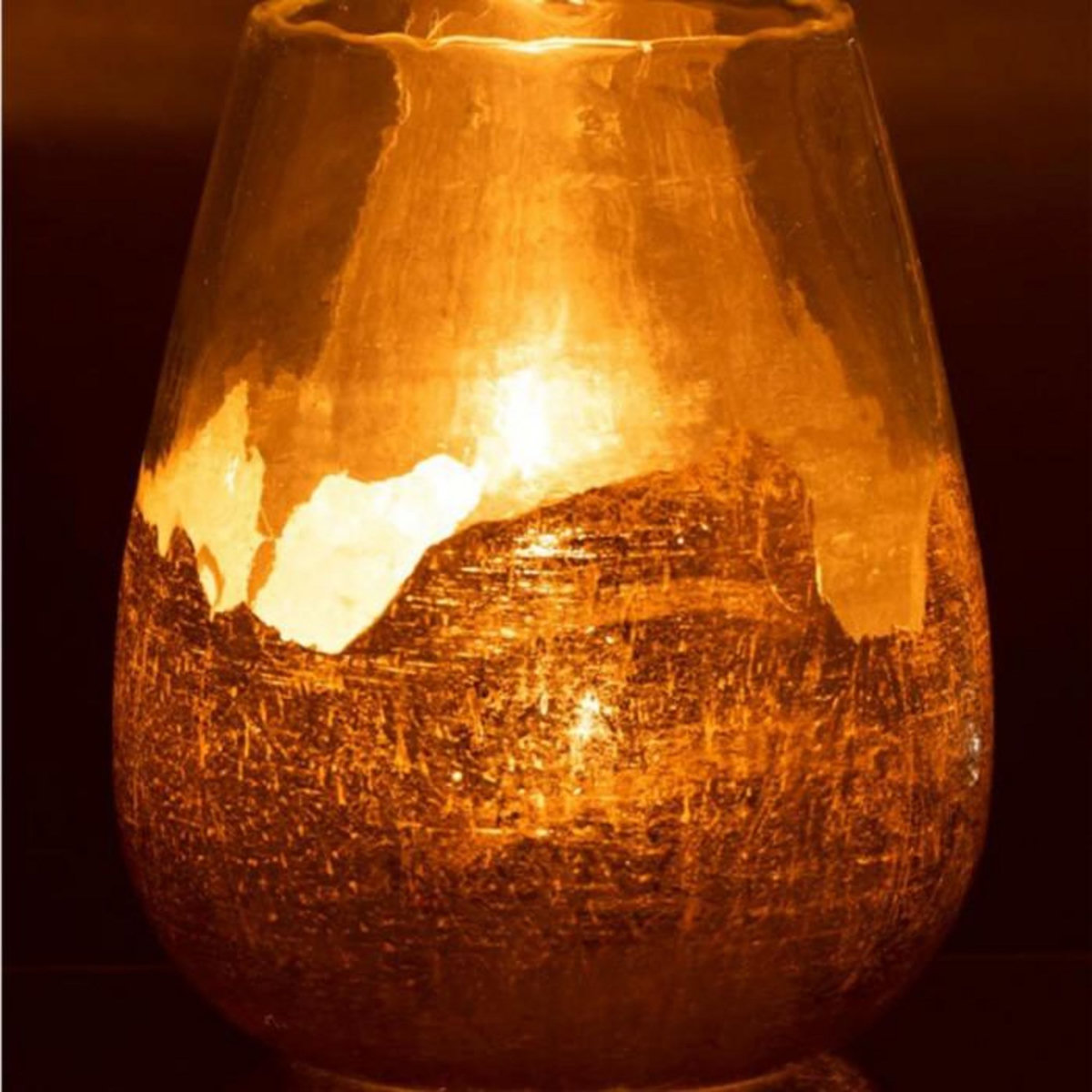 Paris Prix Photophore Rond en Verre  Zoé  31cm Transparent