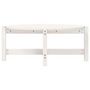 Voir la diapositive 5 : VIDAXL Table basse Blanc 87x48x35 cm Bois massif de pin