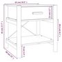 Voir la diapositive 6 : VIDAXL Tables de chevet 2 pcs Noir 42x38x45 cm Bois d'ingenierie