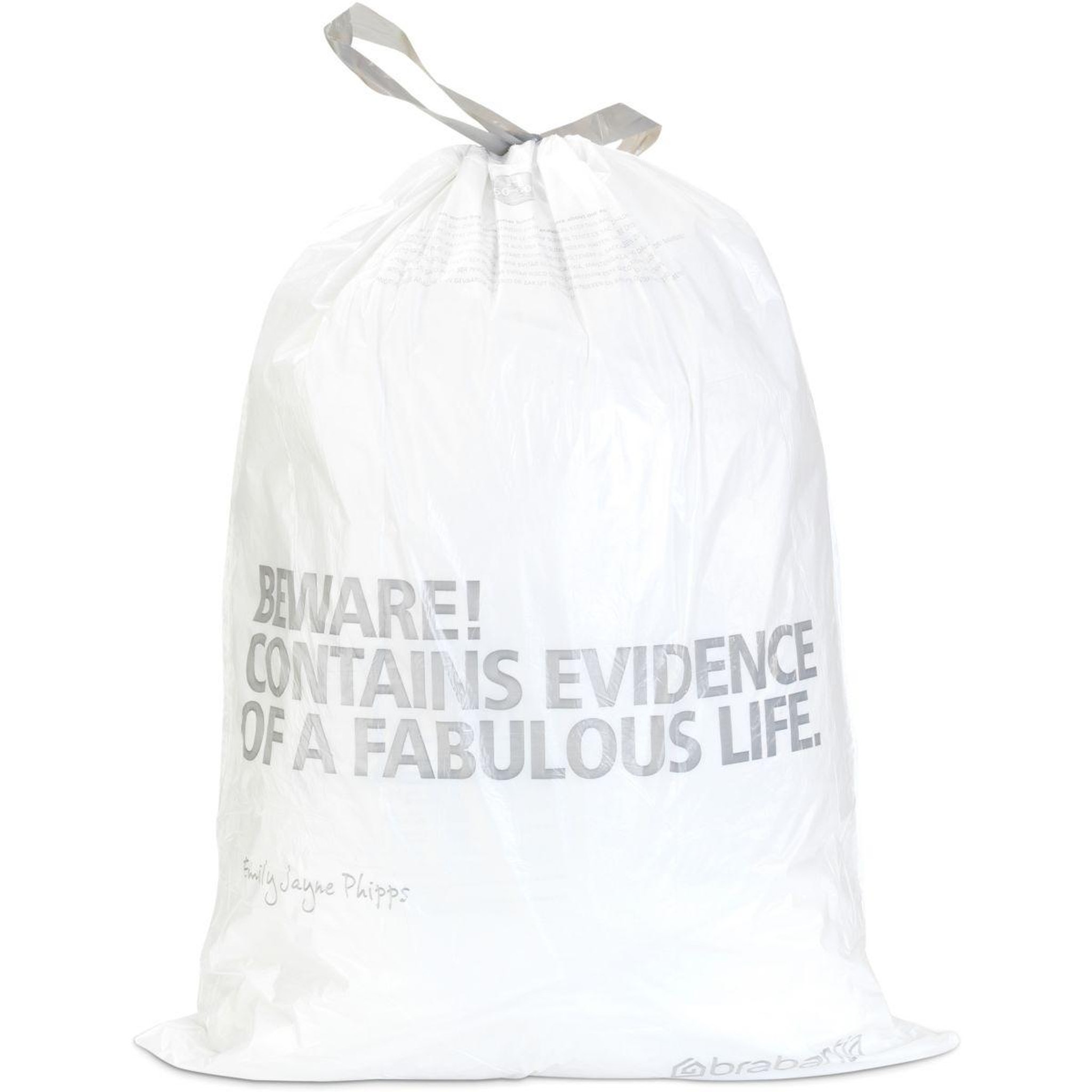Voir la diapositive 2 : BRABANTIA Sac poubelle 50 à 60l - 10 sacs - h