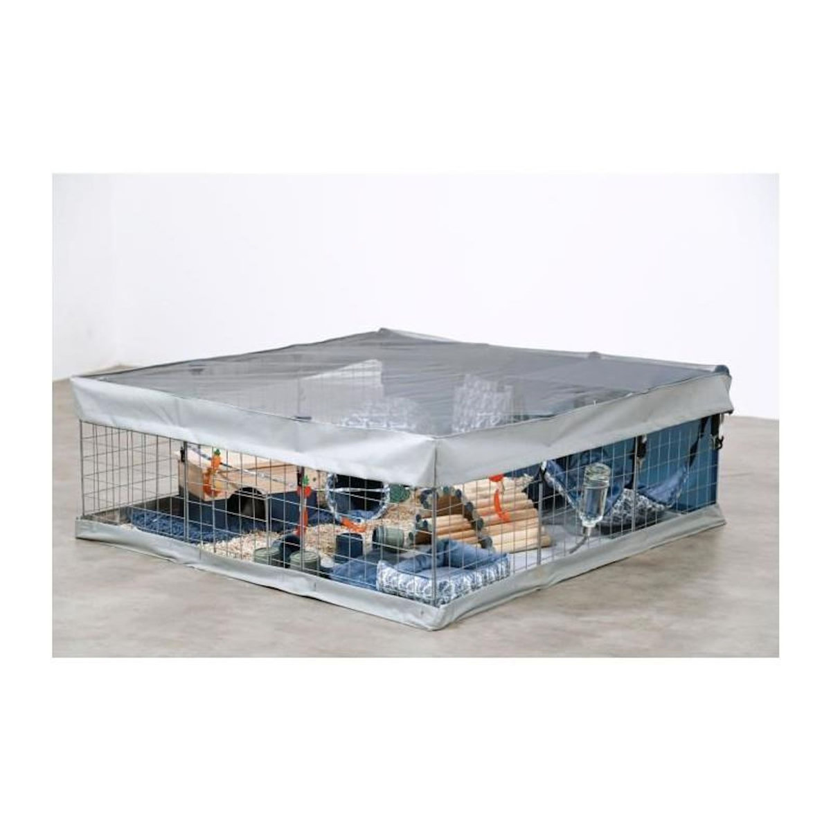 Zolux Enclos modulable - ZOLUX - Neo park - Parc pour petits animaux - Cochin d'inde - 105X105X35 - 1,10 m²
