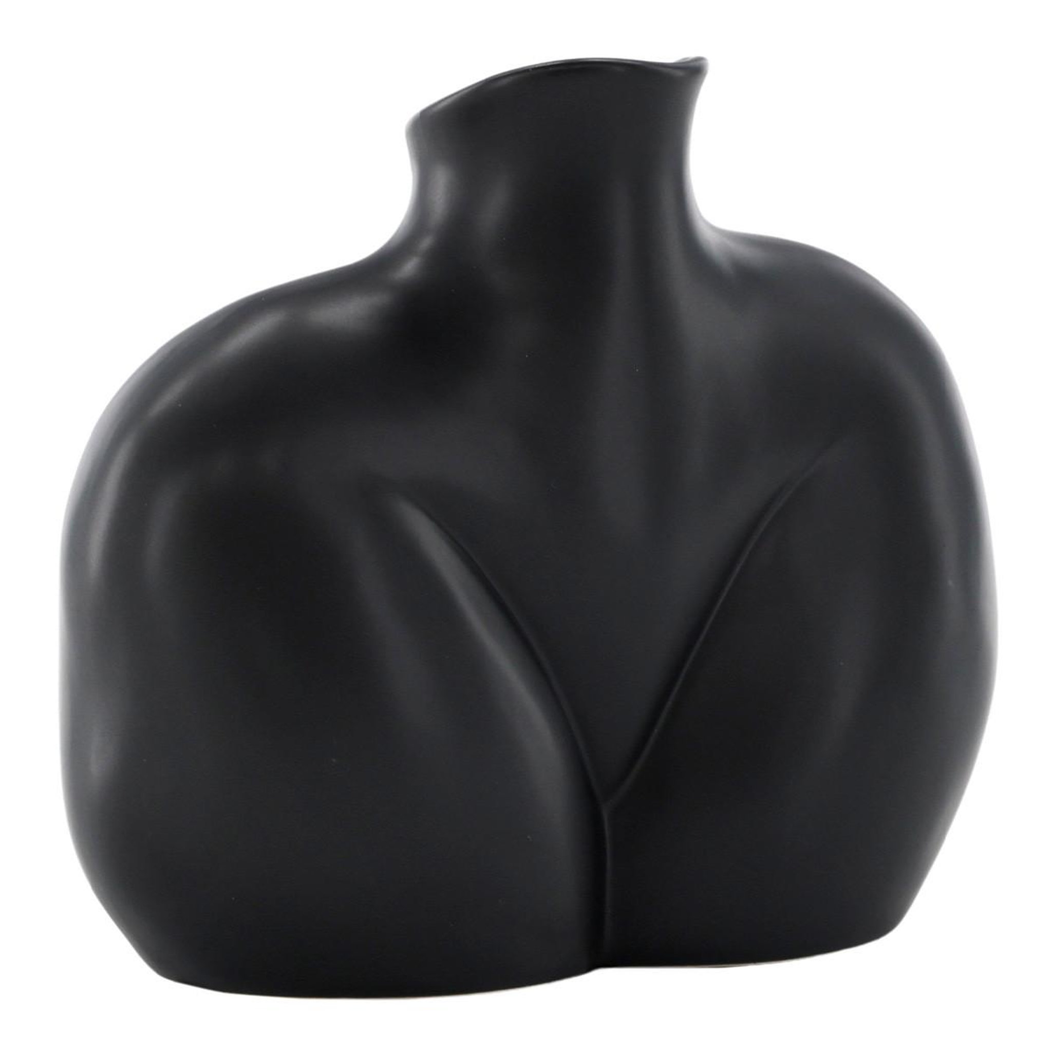 Paris Prix Vase corps féminin en céramique  harvey  17cm noir