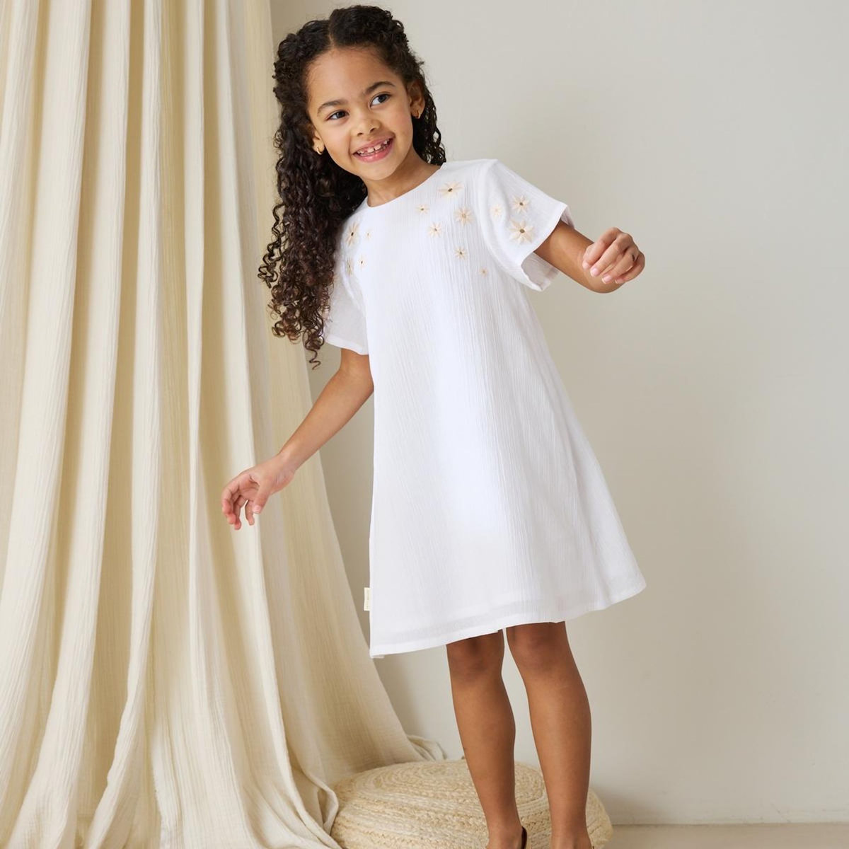 Petit Béguin Robe enfant Poésie d'été