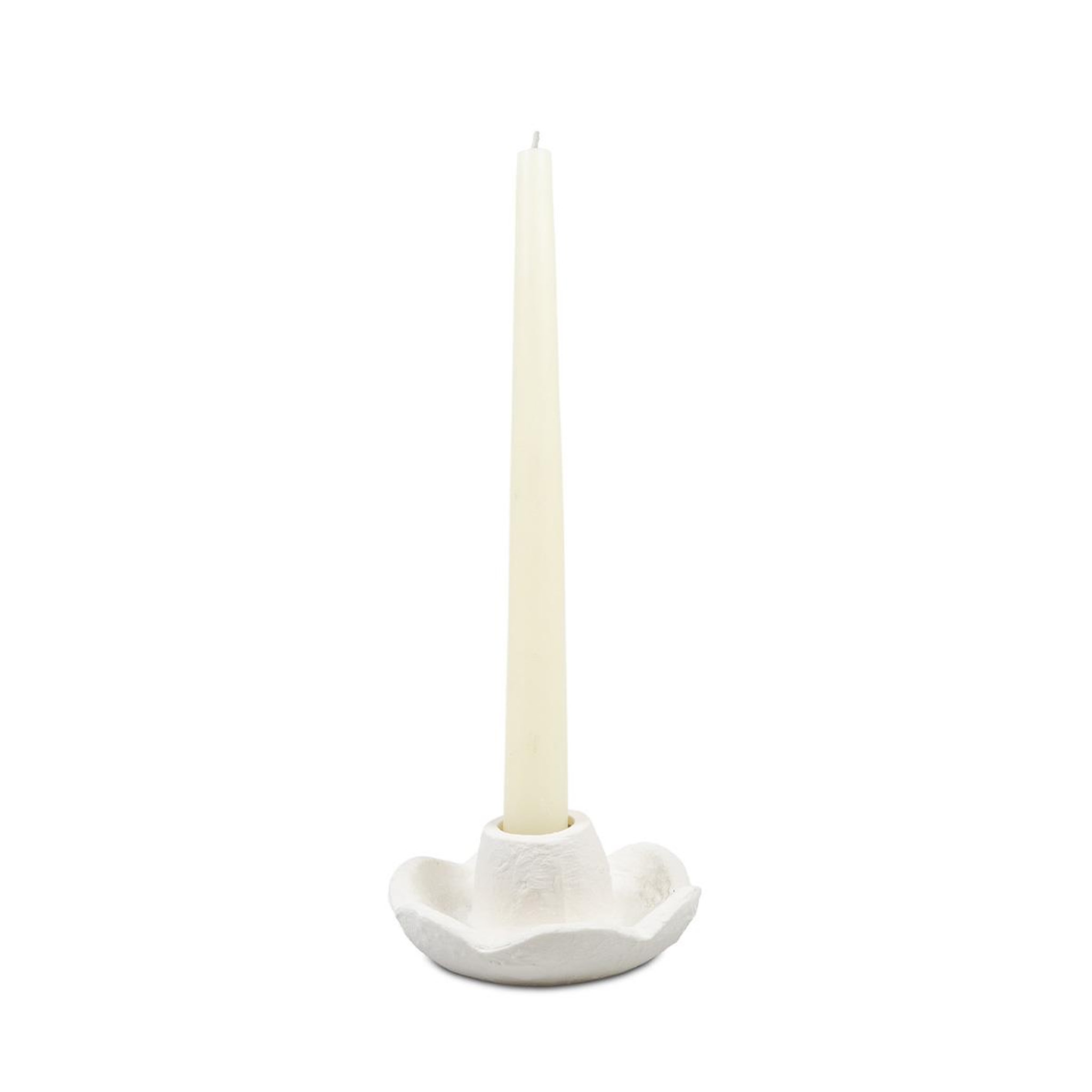 Voir la diapositive 3 : MAISON AUBERTIN Bougeoir - céramique blanche - oro