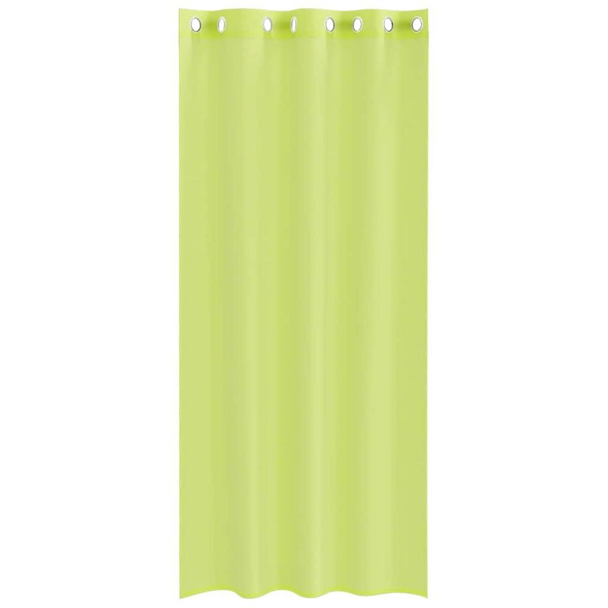 VIDAXL Rideaux en voile avec œillets 2 pcs vert pomme 140x245 cm