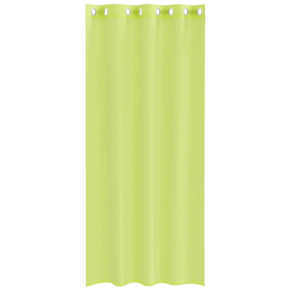 VIDAXL Rideaux en voile avec œillets 2 pcs vert pomme 140x245 cm