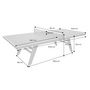 Voir la diapositive 4 : SWEEEK Table de ping pong intérieur deluxe avec 2 raquettes et 3 balles