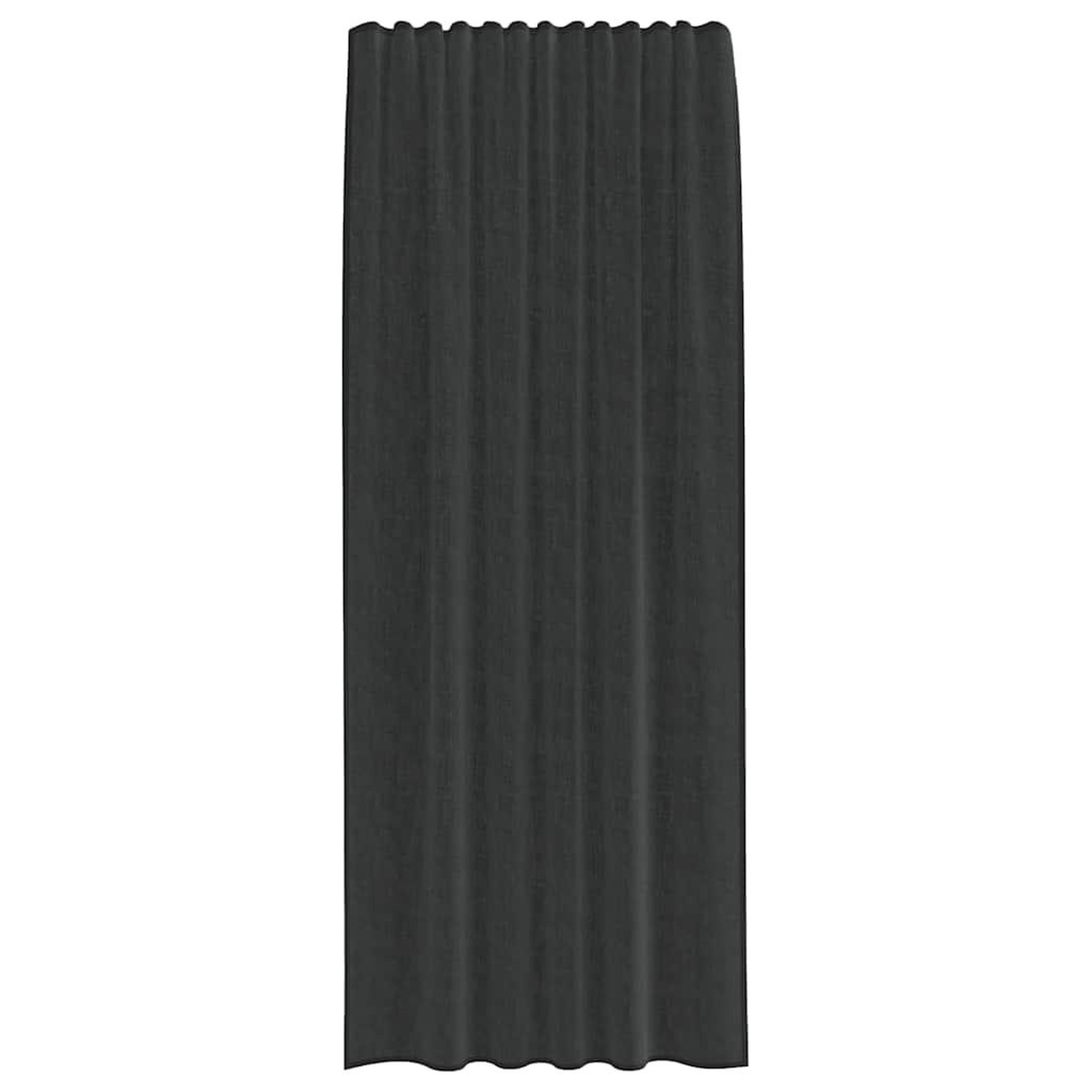 Voir la diapositive 4 : VIDAXL Rideaux en voile avec passants 2 pcs noir