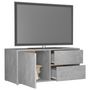 Voir la diapositive 5 : VIDAXL Meuble TV Gris beton 80x34x36 cm Bois d'ingenierie
