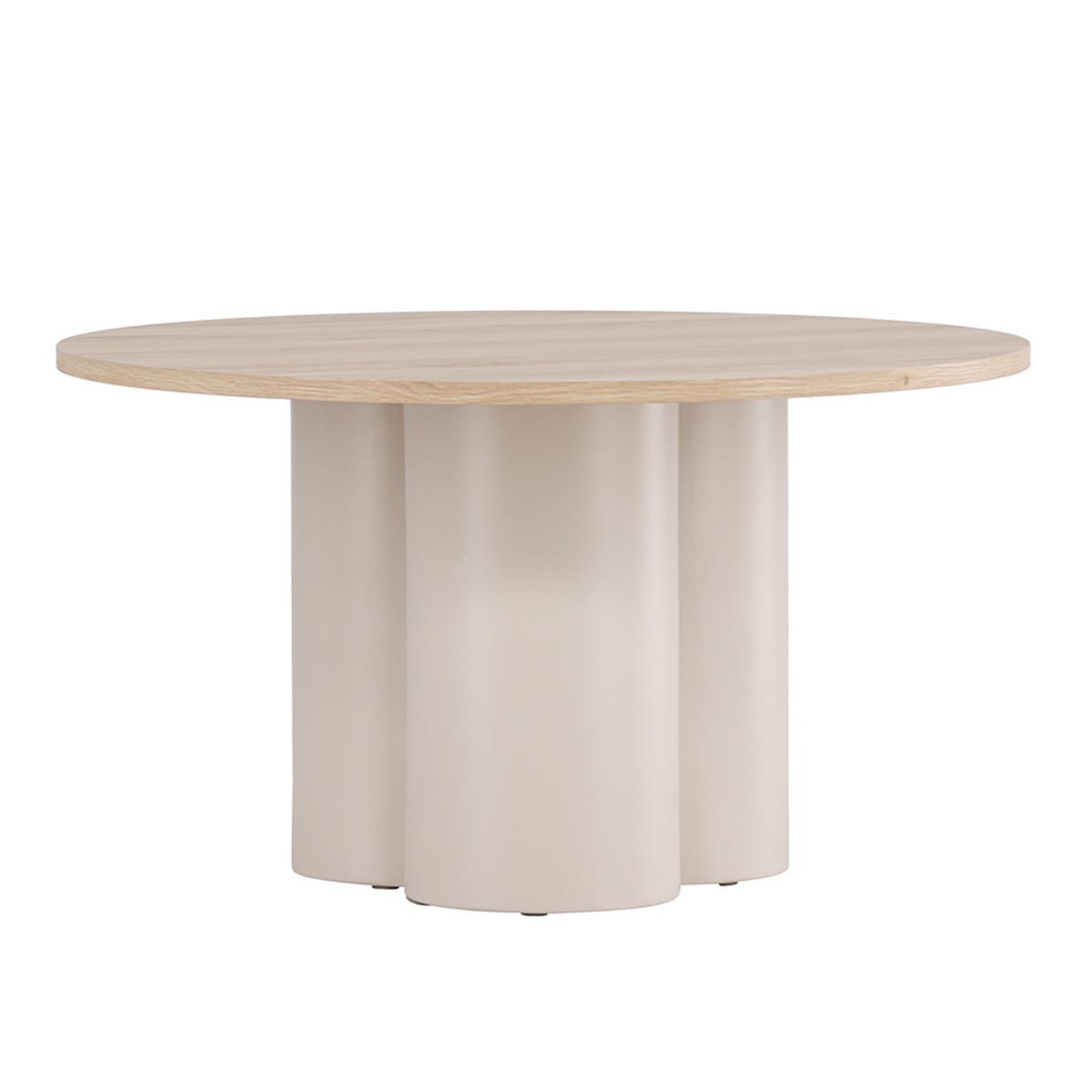 Paris Prix Table basse ronde  olivia  80cm beige & naturel