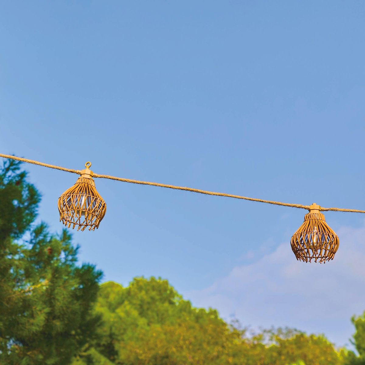 Lumisky Guirlande d'extérieur ROTILIA Beige Polyrotin 8M